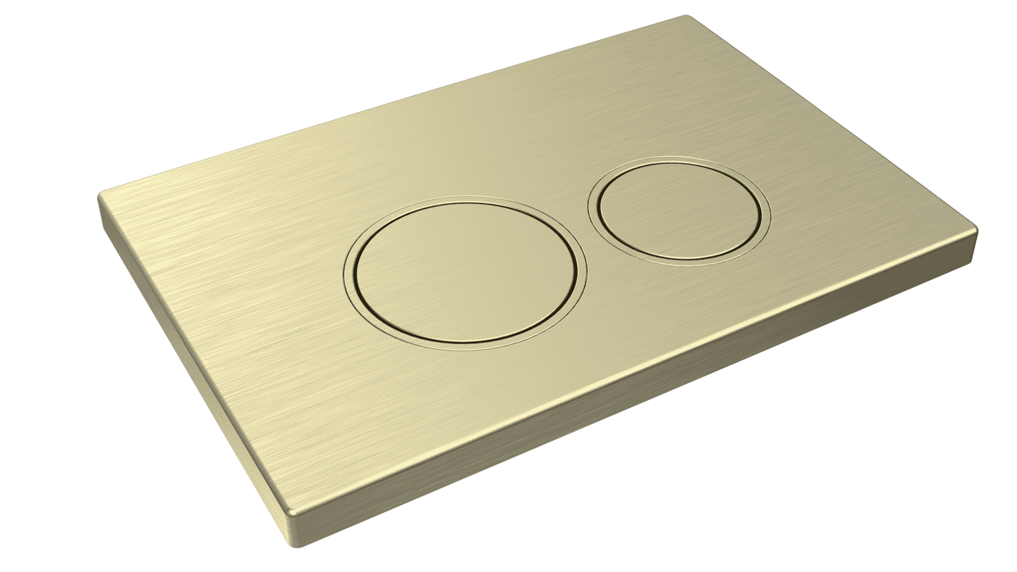 Mercio Sigma Round Flush Plate – Brushed Gold