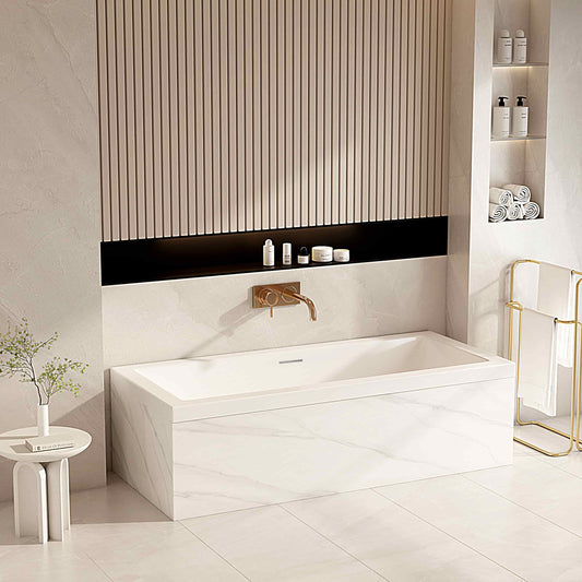 Mira Insert & Island Bathtub - Gloss White - 1500mm / Gloss White