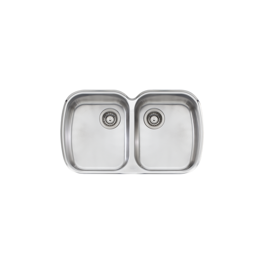 Oliveri Monet Double Bowl Undermount Sink Stainless Steel