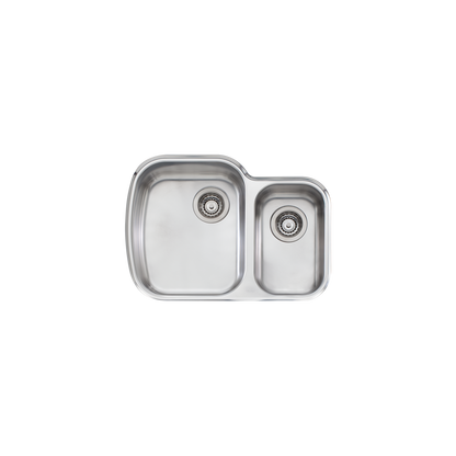 Oliveri Monet 1 And 1/2 Bowl Left Undermount Sink Stainless Steel