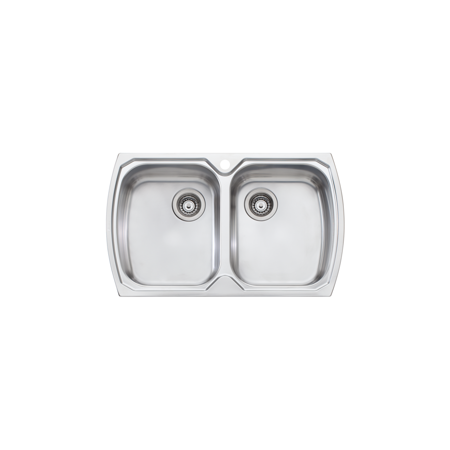 Oliveri Monet Double Bowl Topmount Sink Stainless Steel