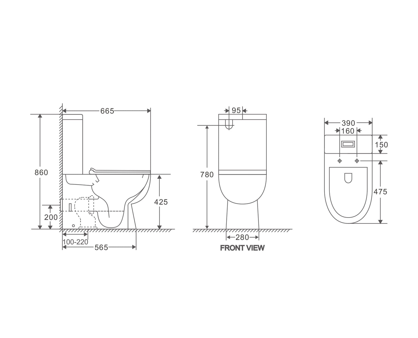 Moi Back-to-Wall Toilet Suite
