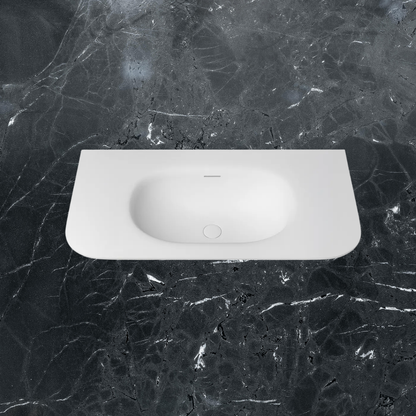 Otti Chloe 900mm Solid Surface Silk Matte White Top With Basin