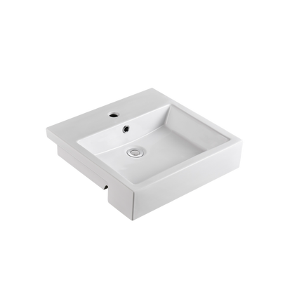 Oliveri Munich Semi-Recessed Basin White