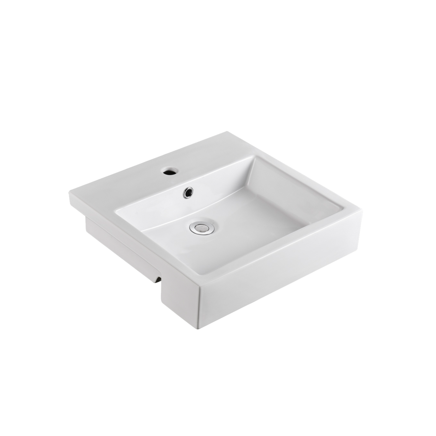 Oliveri Munich Semi-Recessed Basin White