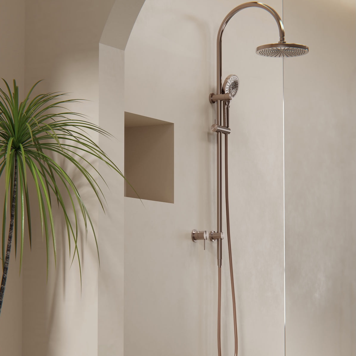 Nero Mecca Twin Shower with Opal Handset