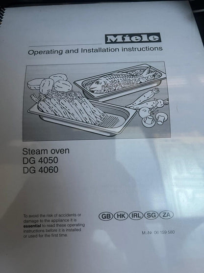 Near New Miele Steam Oven Dg4060