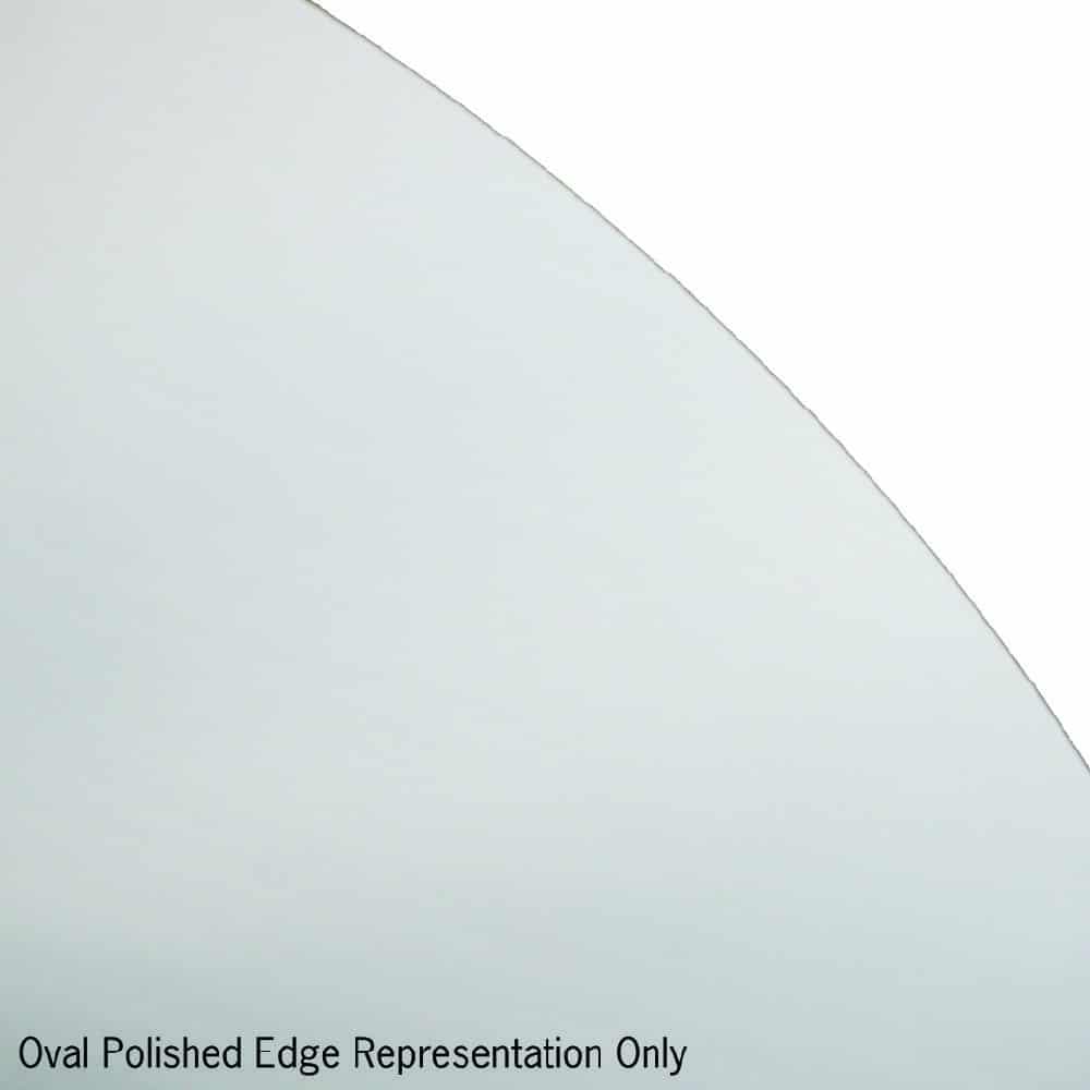 CO9075HN Oval Polished Edge Mirror