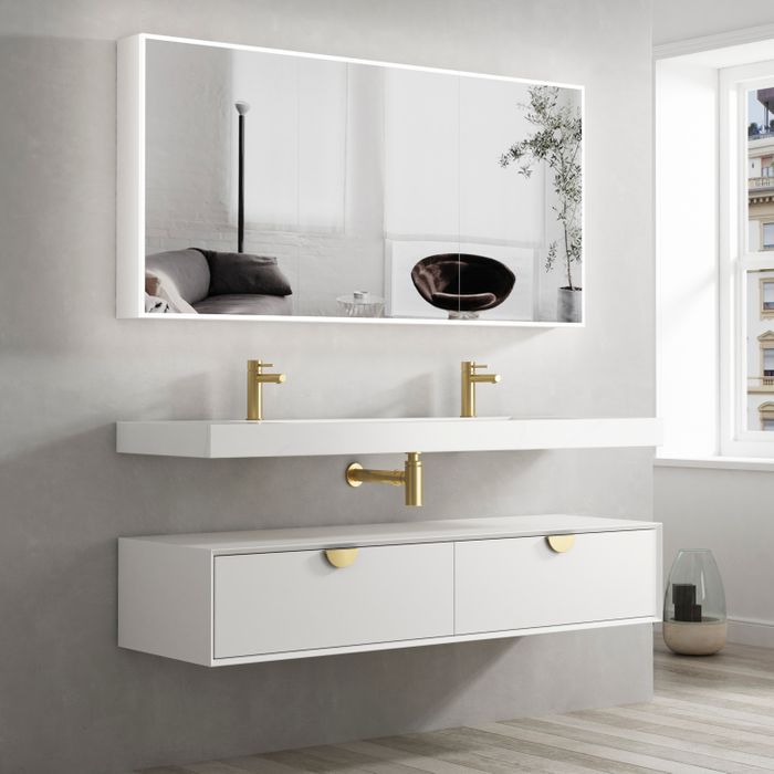 Otti Moonlight  Wall hung Vanity Cabinet 1500mm