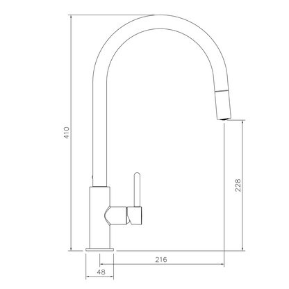 Turner Hastings Naples Pull Out Mixer Tap