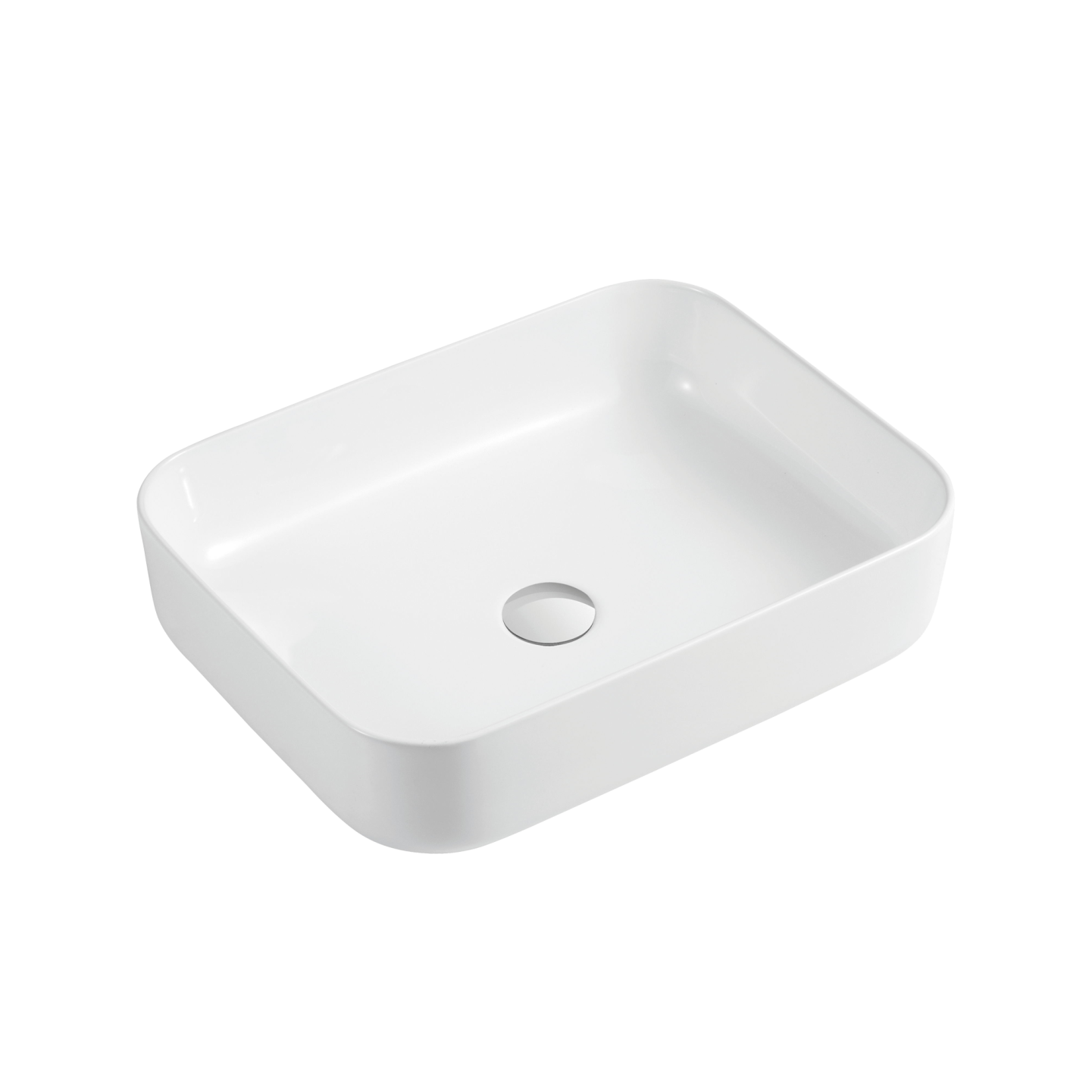Oliveri Naples Counter Top Rectangular Basin White