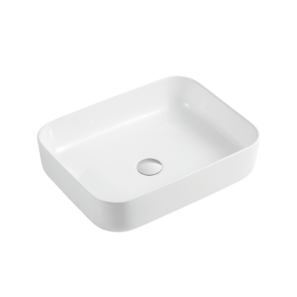 Oliveri Naples Counter Top Rectangular Basin White