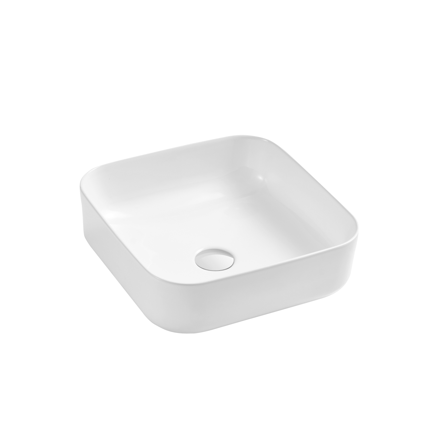 Oliveri Naples Counter Top Square Basin White