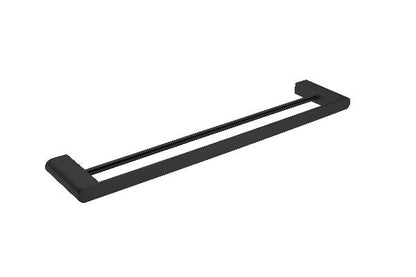 Nero Bianca Double Towel Rail 600mm  / NR9024dMB