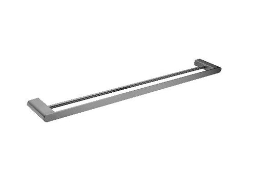 Nero Bianca Double Towel Rail 800mm  Grey / NR9030dGM