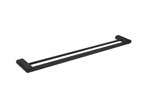 Nero Bianca Double Towel Rail 800mm  / NR9030dMB