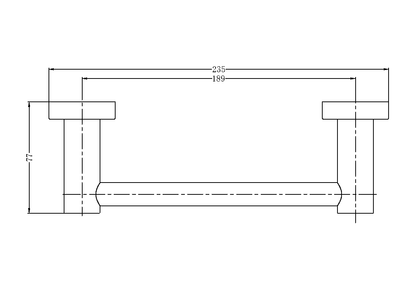 Nero Mecca Hand Towel Rail  / NR1980aCH