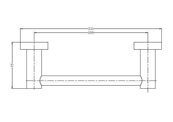 Nero Mecca Hand Towel Rail  / NR1980aMW