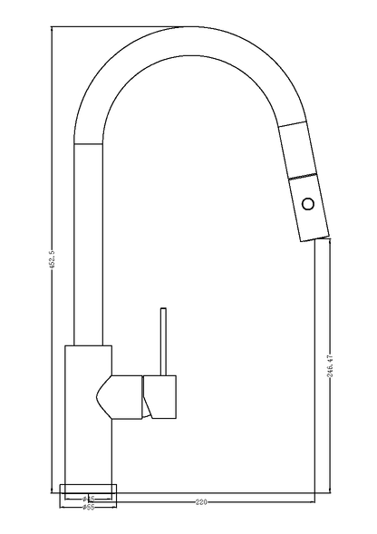 Nero Mecca Pull Down  Sink Mixer