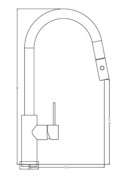 Nero Mecca Pull Down Sink Mixer