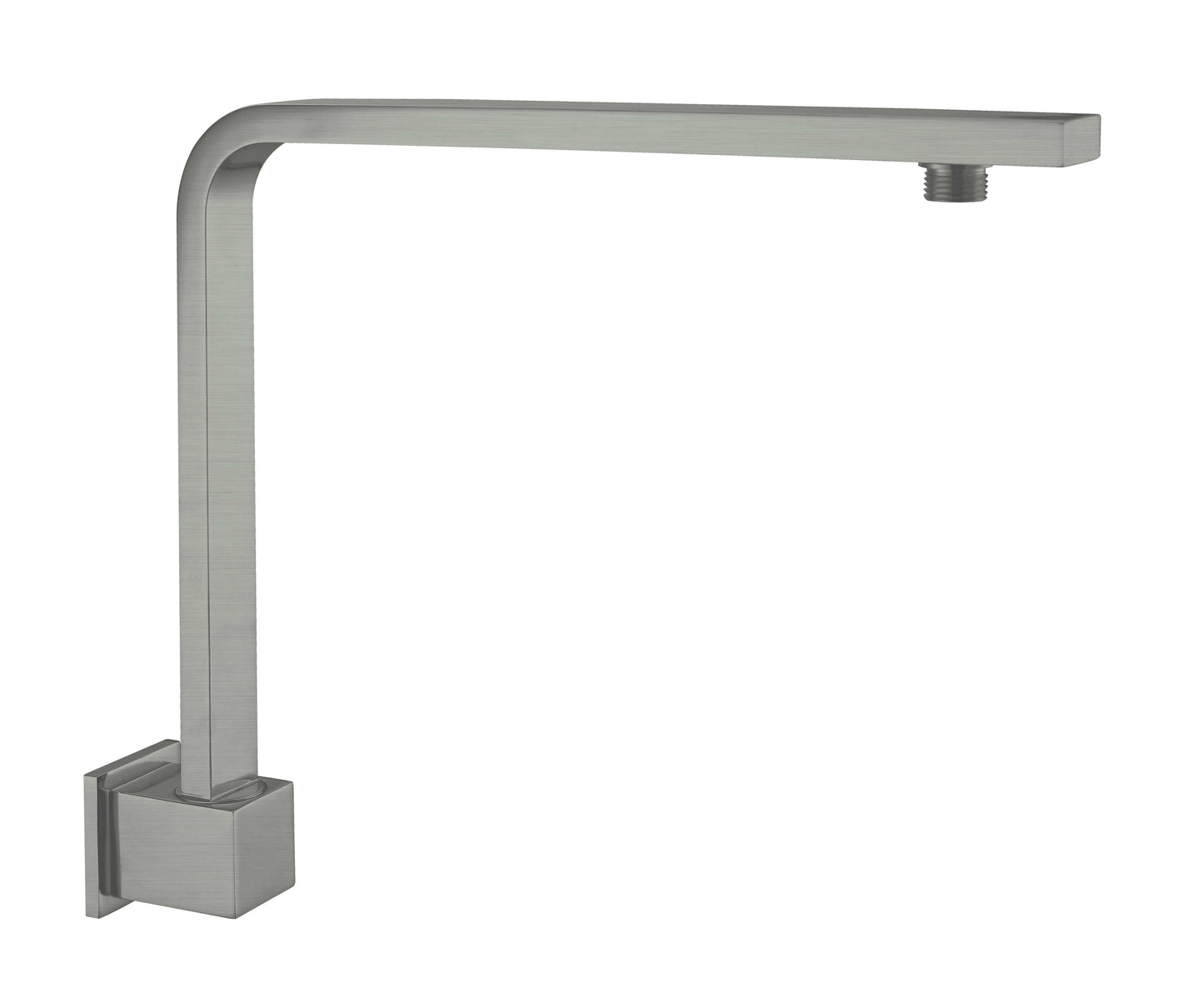 Nero Square Swivel Shower Arm,  Grey