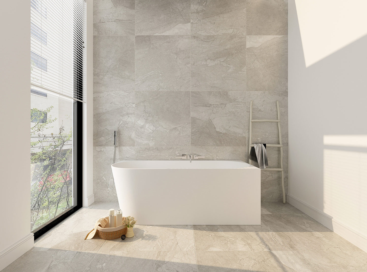 Nova Ultra-Thin Corner Bathtub - Gloss White - 1500mm / Left