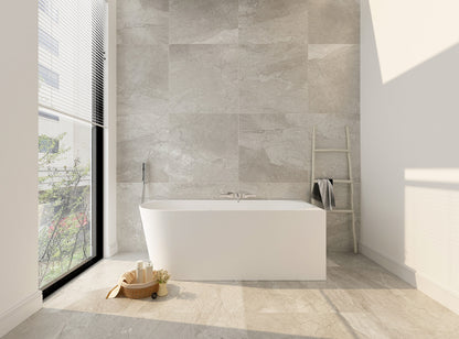 Nova Ultra-Thin Corner Bathtub - Gloss White - 1400mm / Right