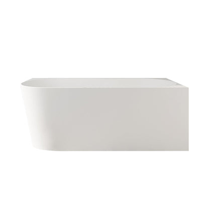 Nova Ultra-Thin Corner Bathtub - Gloss White - 1500mm / Right
