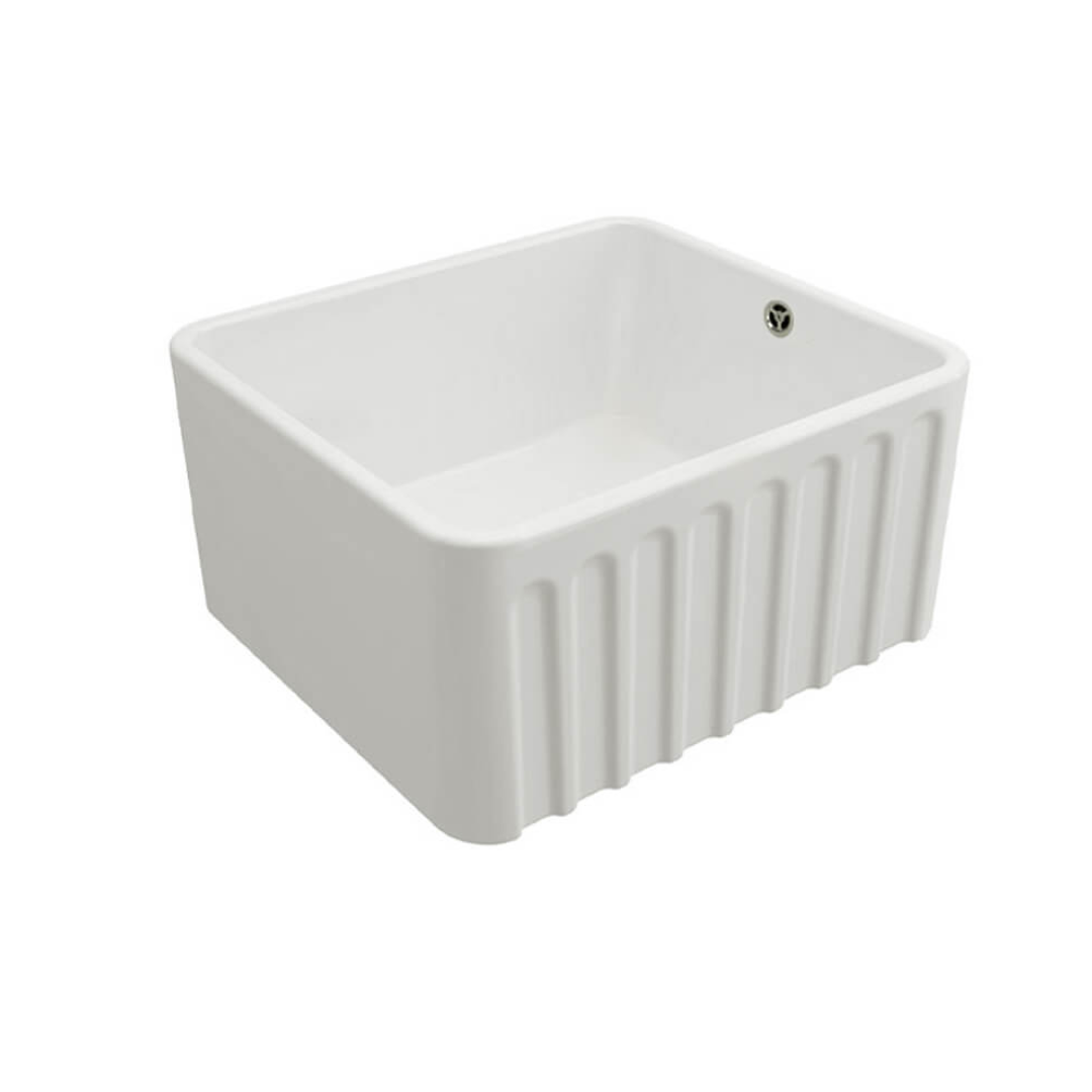 Turner Hastings Novi 50 x 46 Fireclay Butler Sink Includes Overflow