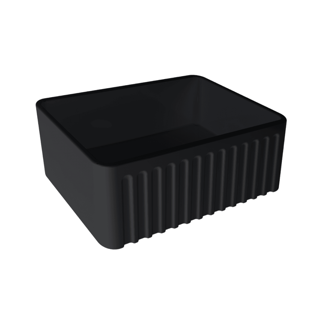 Turner Hastings Novi 60 x 46 Fine Fireclay Butler Sink Matte Black