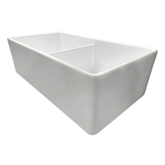 Turner Hastings Novi 84 x 46 Fireclay Double Bowl Butler Sink
