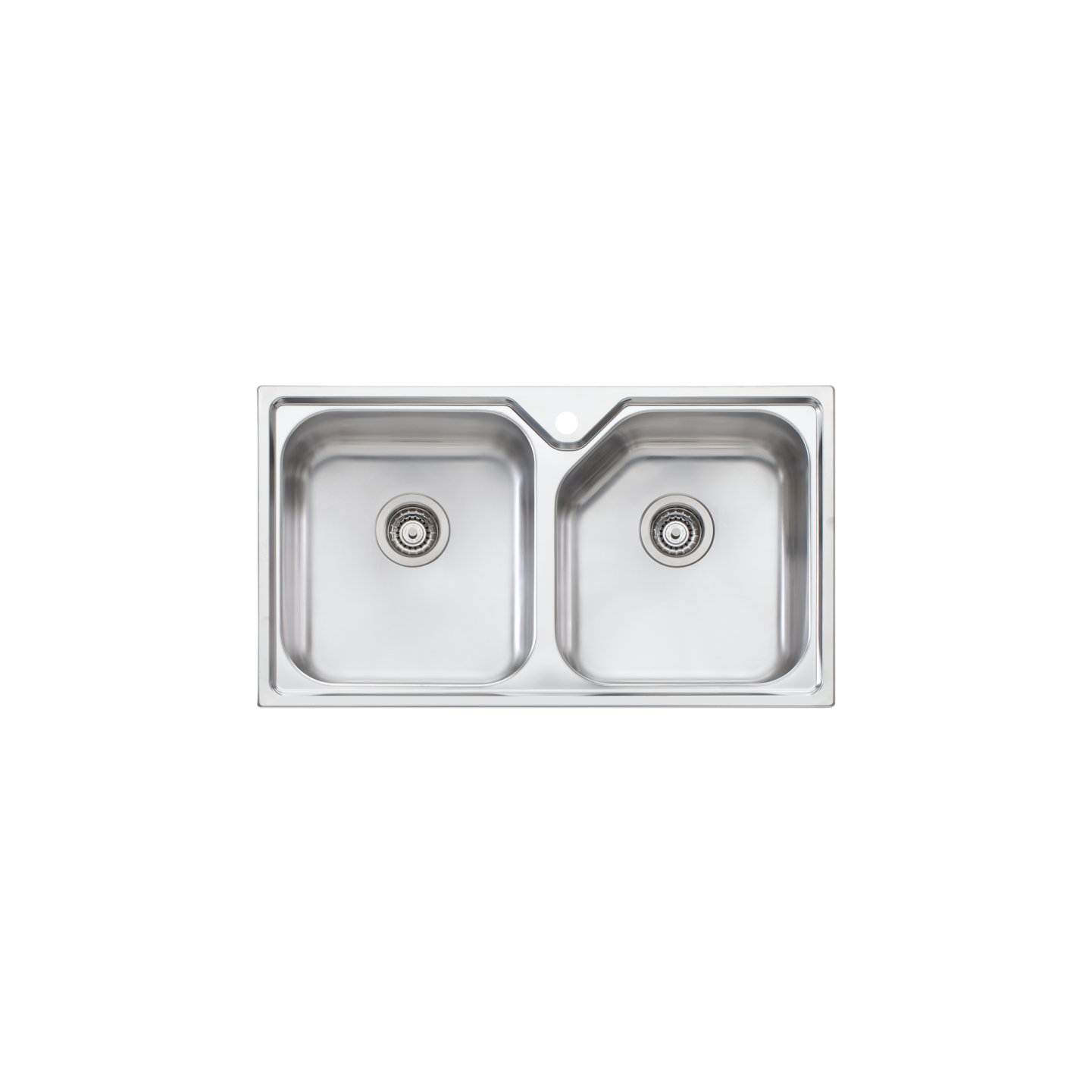 Oliveri Nu-Petite Double Bowl Topmount Sink Stainless Steel