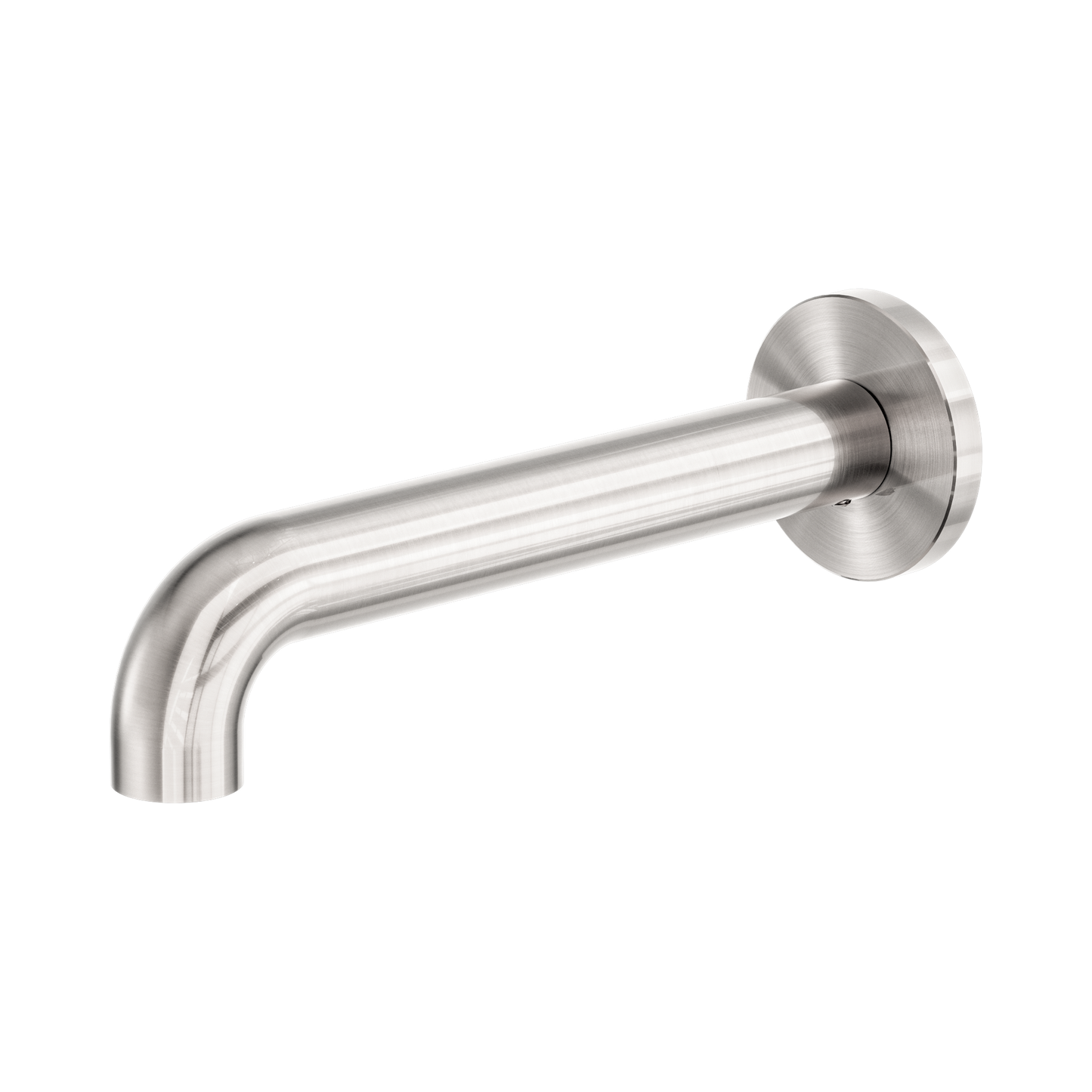 Zen SS316L Round Basin/Bath Spout Only 185mm Brushed Nickel