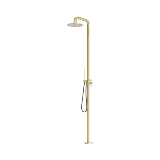 Zen SS316L Outdoor Freestanding Shower Column Brushed Gold