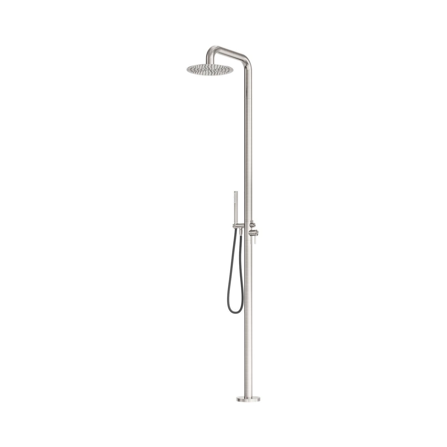 Zen SS316L Outdoor Freestanding Shower Column Brushed Nickel
