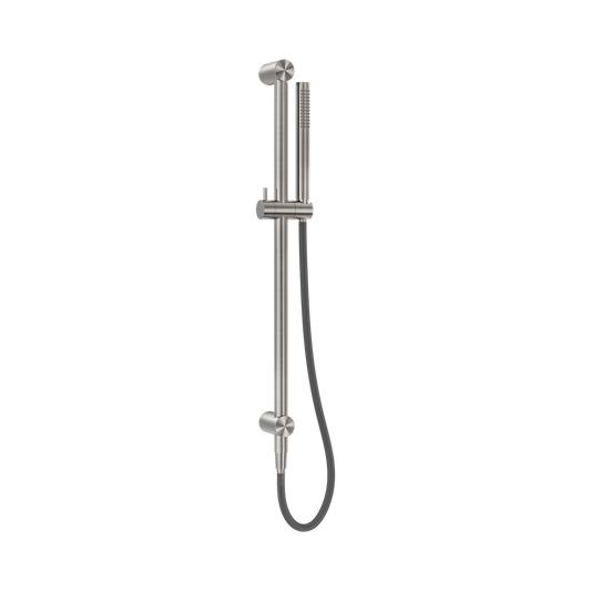 Zen SS316L Shower Rail With Outdoor Shower Hose Brushed Nickel