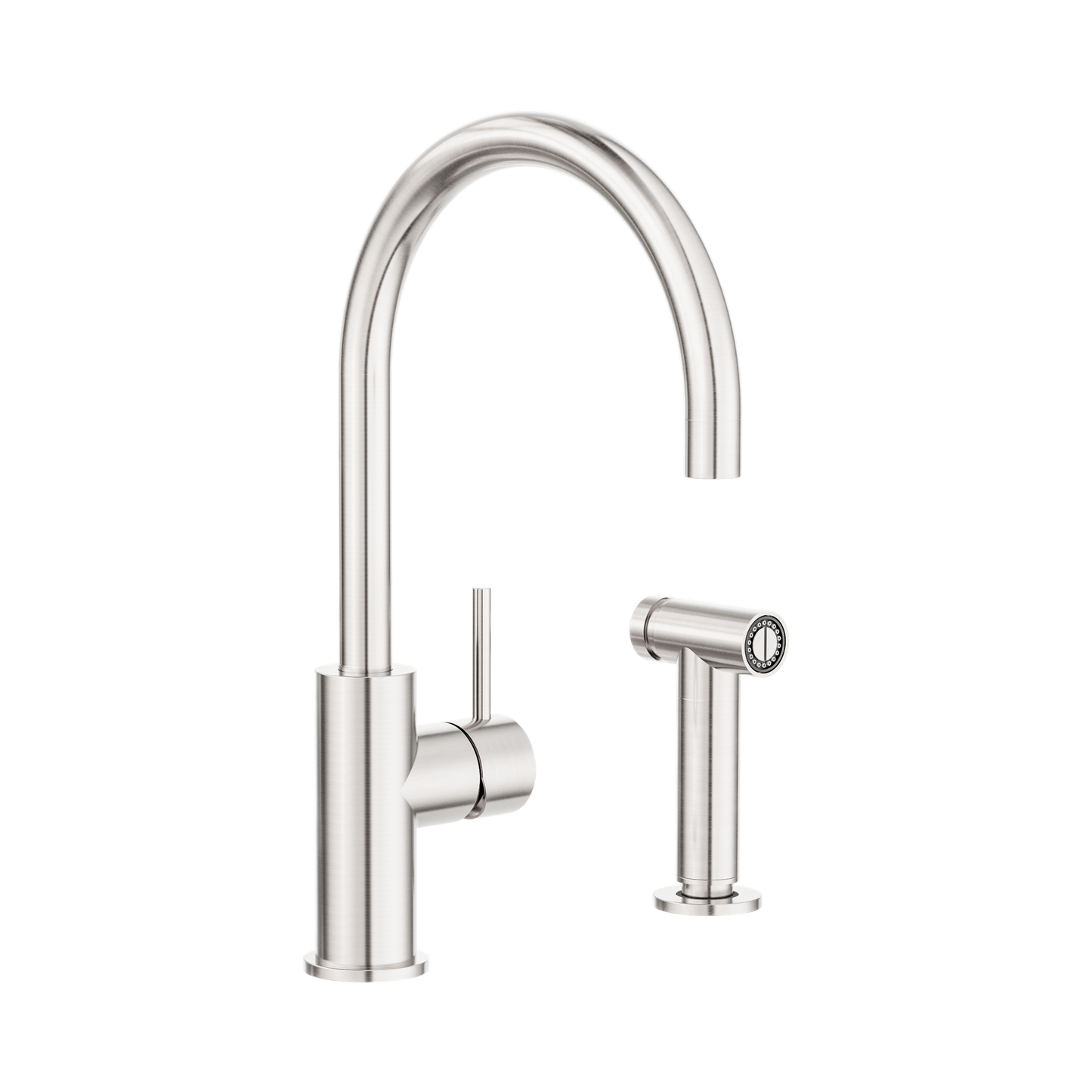 Zen SS316L Kitchen Mixer With Hand Spray Brushed Nickel