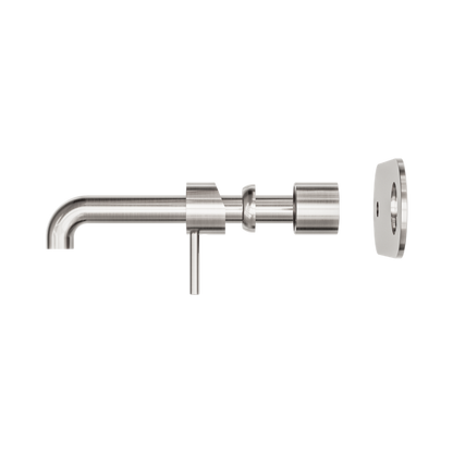 Zen SS316L Wall Basin/Bath Mixer 230mm Spout Trim Kits Only Brushed Nickel