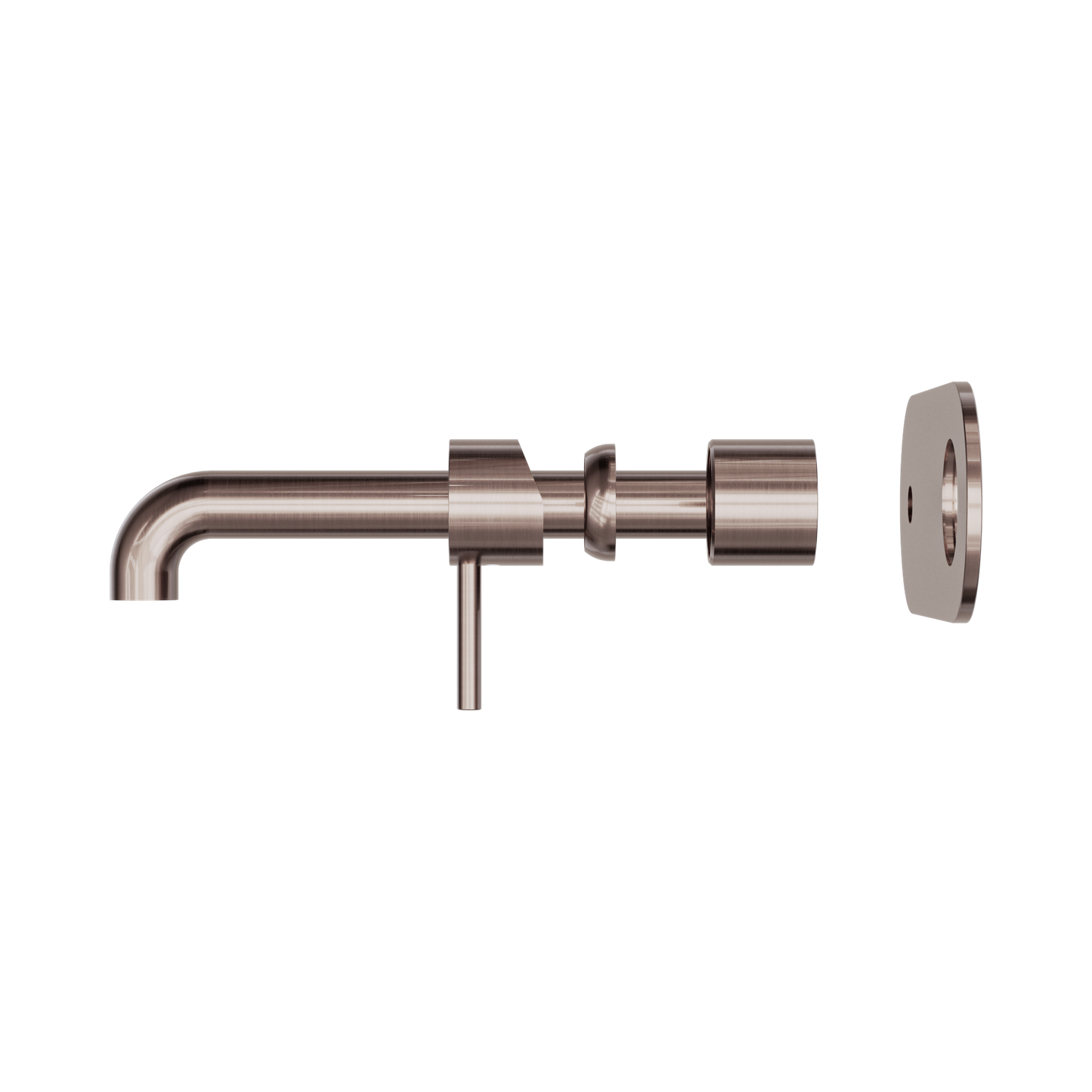 Zen SS316L Wall Basin/Bath Mixer 230mm Spout Trim Kits Only Brushed Bronze