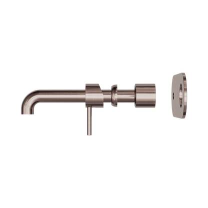 Zen SS316L Wall Basin/Bath Mixer 230mm Spout Trim Kits Only Brushed Bronze