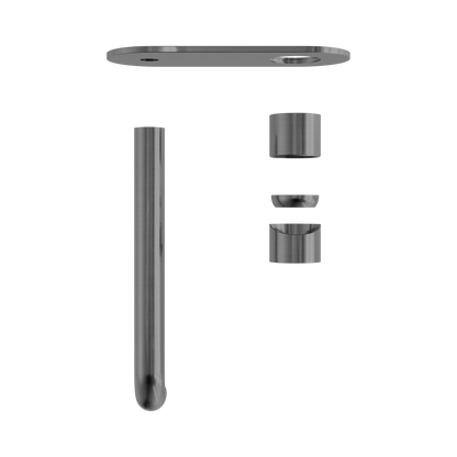 Zen SS316L Wall Basin/Bath Mixer 230mm Spout Trim Kits Only Graphite