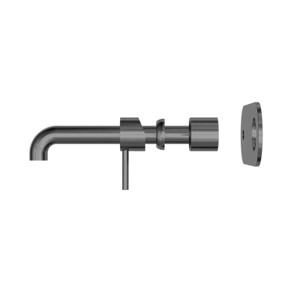 Zen SS316L Wall Basin/Bath Mixer 230mm Spout Trim Kits Only Graphite