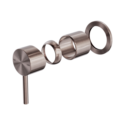 Zen SS316L Shower Mixer Trim Kits Only Brushed Bronze