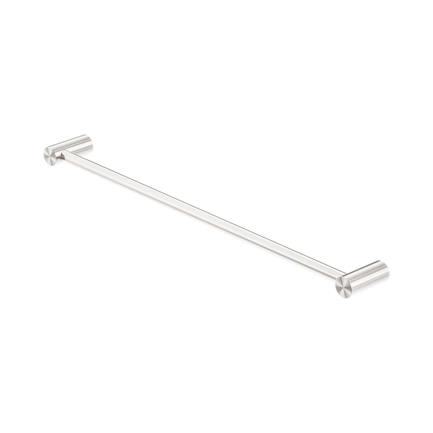 Zen SS316L Single Towel Rail 600mm Brushed Nickel