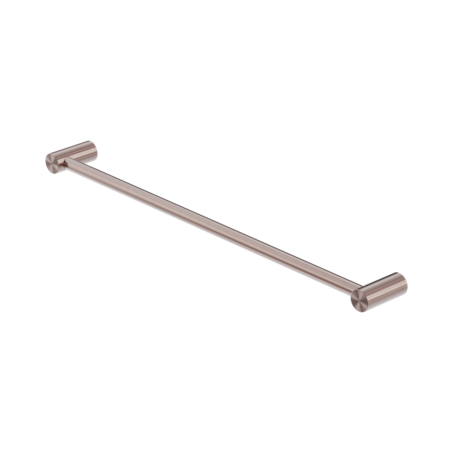 Zen SS316L Single Towel Rail 600mm Brushed Bronze