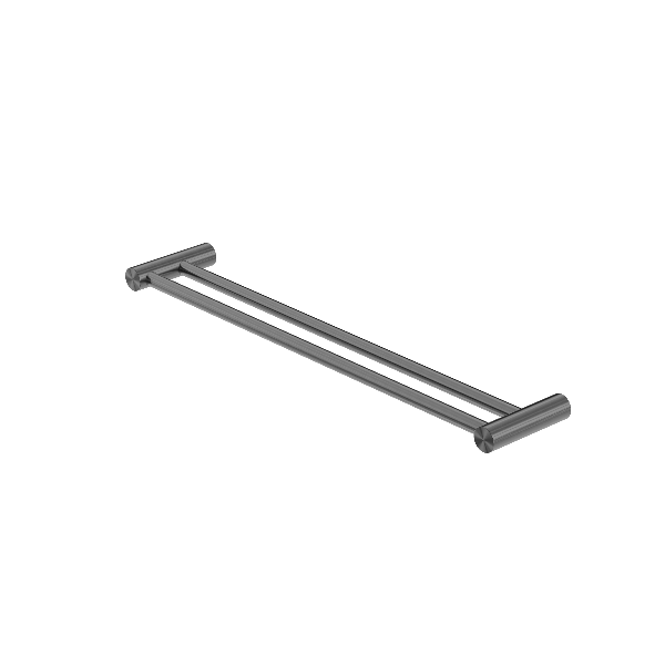 Nero Zen SS316L Double Towel Rail 600mm Graphite NR1624dGR