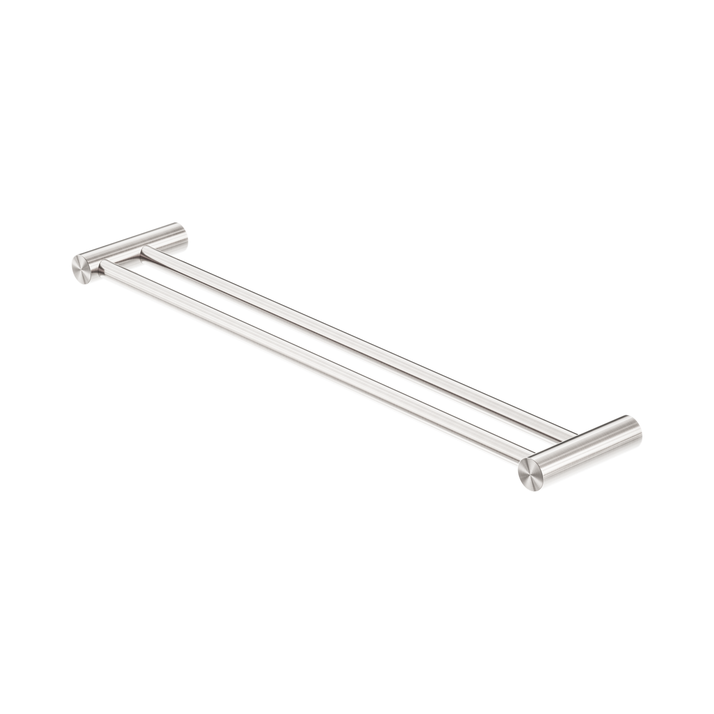 Zen SS316L Double Towel Rail 600mm Brushed Nickel