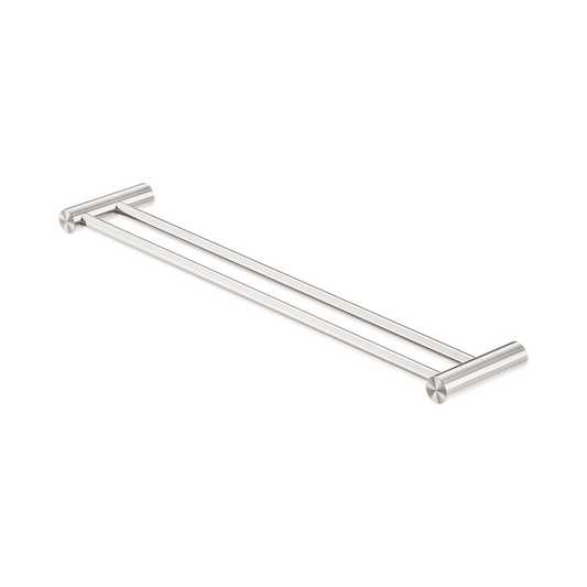 Zen SS316L Double Towel Rail 600mm Brushed Nickel