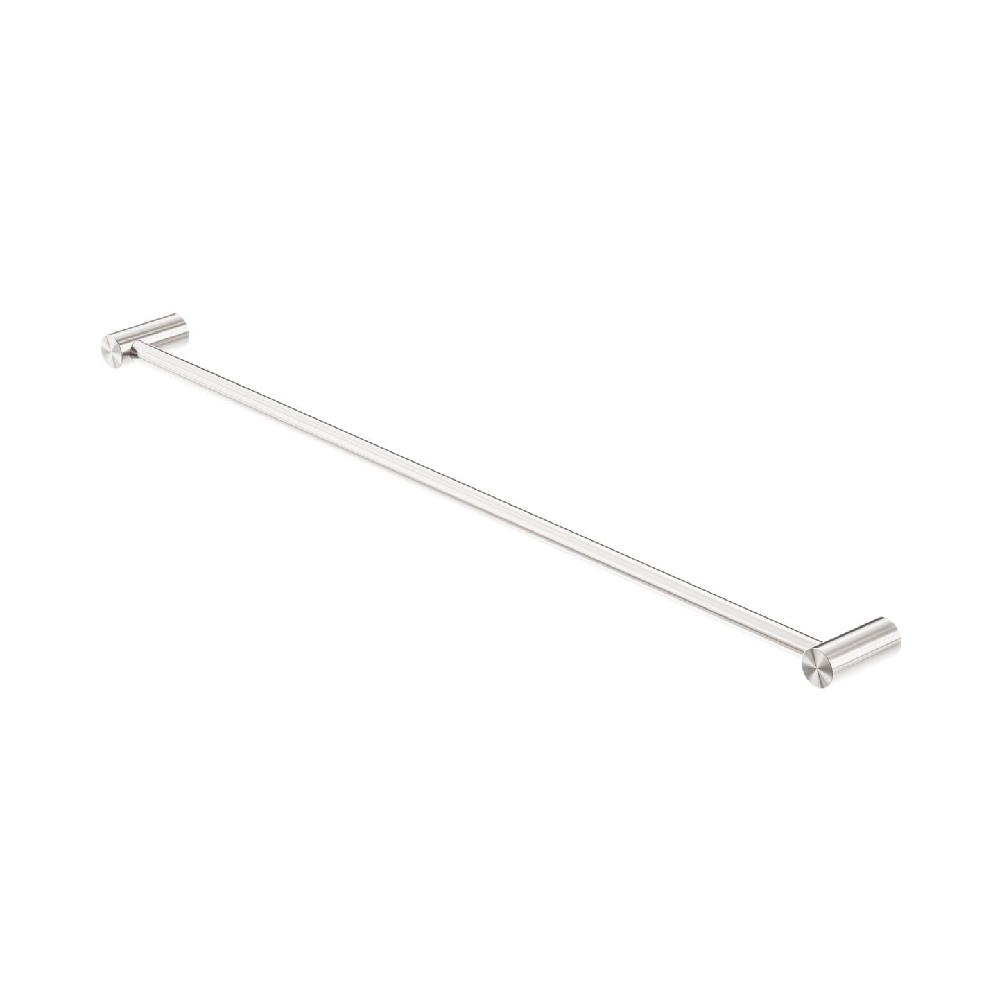 Zen SS316L Single Towel Rail 800mm Brushed Nickel
