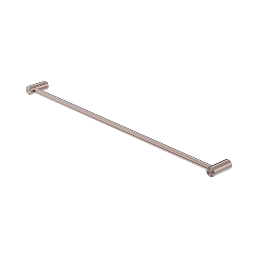 Zen SS316L Single Towel Rail 800mm Brushed Bronze